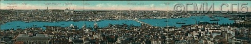 Mosque Nouri Osmanie /.../. (Панорама Константинополя. Вид с башни в Галате. Правая Тройная часть. Вид от мечети Нури Османи до Эйюба). Начало XX века