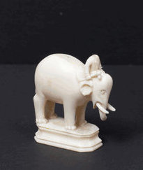 Фигурка шахматная слон "белая партия". II половина ХIХ века