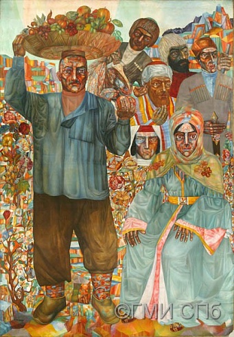 Крапивный Д.П.      Кинто (Тифлисский базар).  1927  