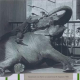 Азиатский слон Беттти со служителем В. Буряком. 1936 год. Фотография