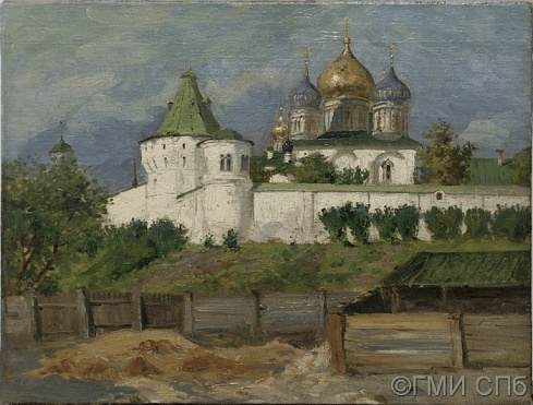 Неизвестный художник.   Новоспасский монастырь,  г. Москва. Начало XX века