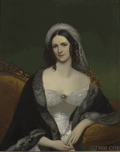 Голицына О.А., с портрета 1841 г. работы Кура Ж.Д. Портрет княгини Софьи Степановны Щербатовой. Середина XIX века