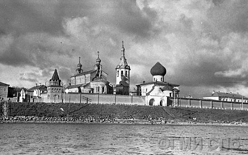 Вид церквей в Старой Ладоге. 1959