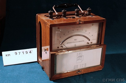 Вольтметр - прибор для измерения напряжения постоянного тока. 1880-1890-е