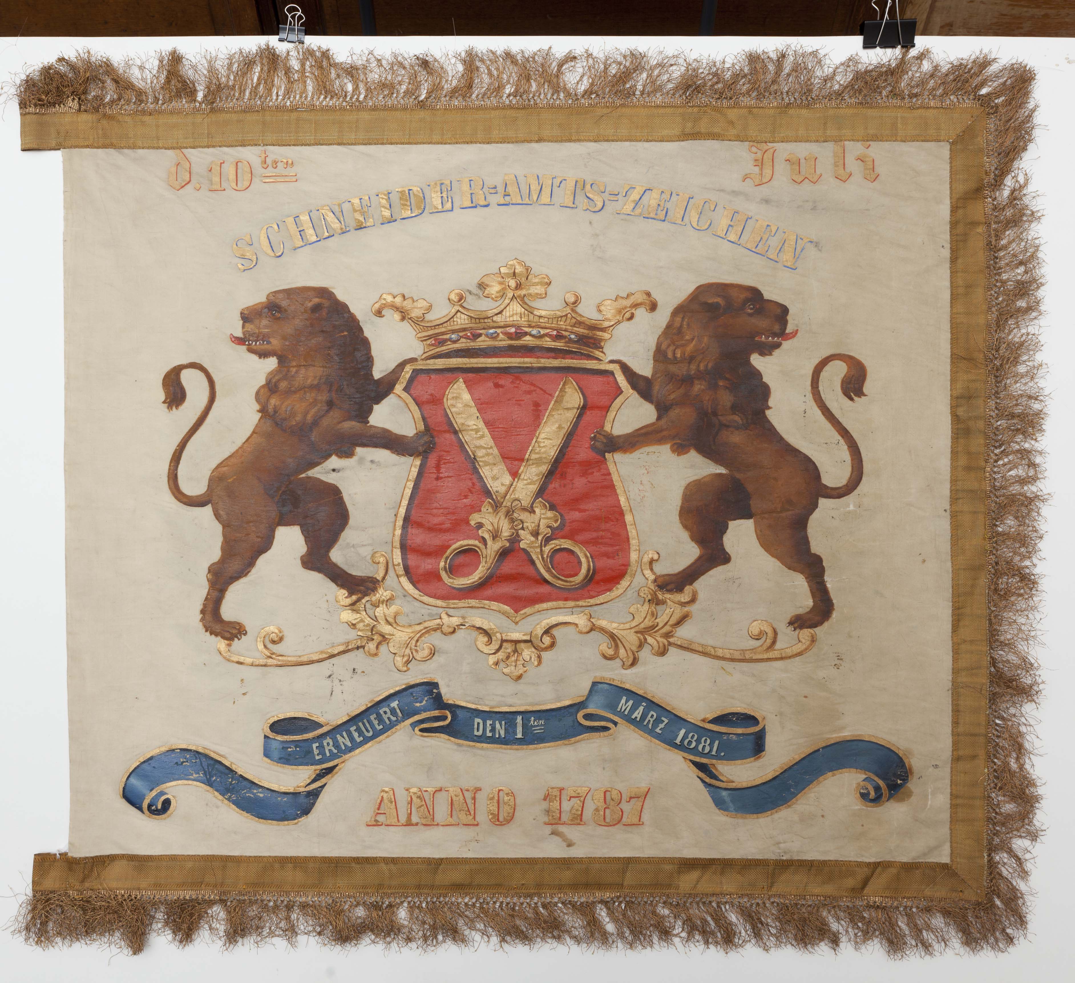 Знамя немецкого портного цеха. 1881