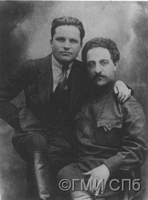 С. М. Киров и Г. К. Орджоникидзе.  1919