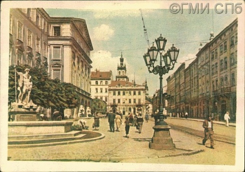 Львов. Площадь, рынок. 1956 