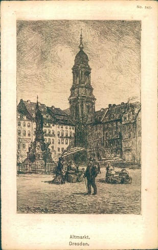 Дрезден. Старый рынок. После 1905
