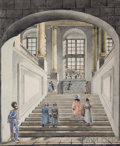 Фурман В.Г.    Нижний марш парадной лестницы в Академии Художеств. 1836