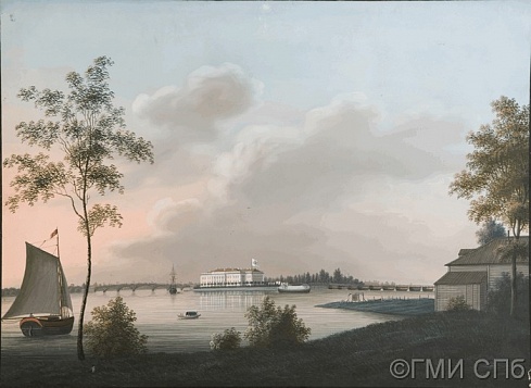 Барт И.В.Г.           Вид на Каменноостровский дворец вечером. После 1813