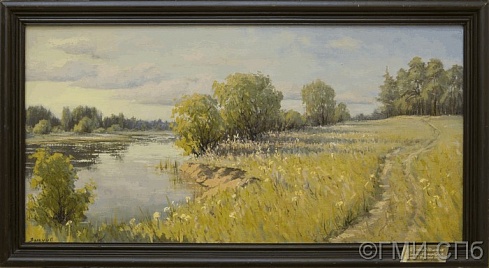 Зыкин, П.Н.     Летний вечер, озеро Боровое, август.      2003