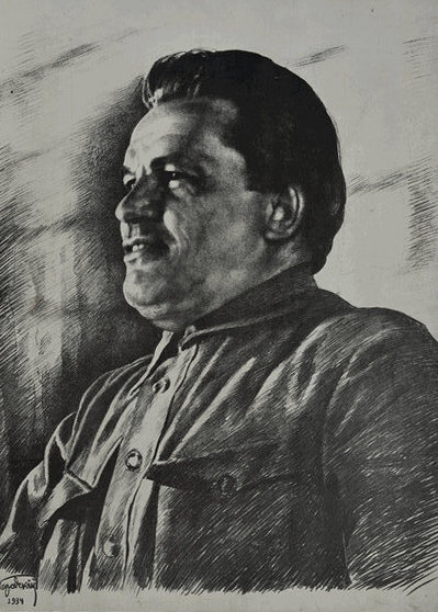 И.И. Бродский. С.М. Киров. 1934