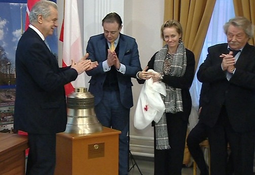  Торжественная церемония передачи колокола в дар от Антверпена Санкт-Петербургу
