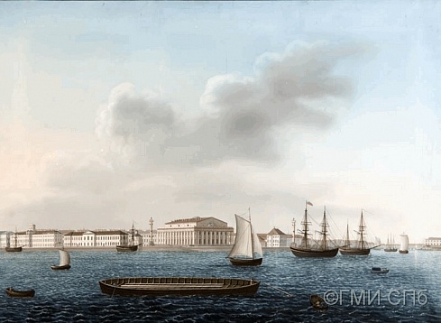 Барт И.В.Г.       Стрелка Васильевского острова. 1810-е годы