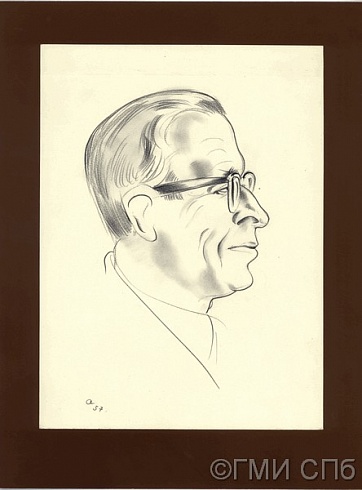 Акимов Н.П. Портрет В.Н.Орлова.  1957