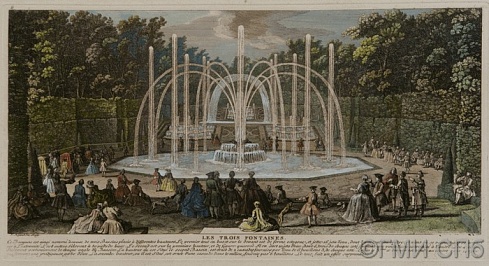 Риго, Ж.          Боскет «Три фонтана» в саду Версаля.    1740-1750
