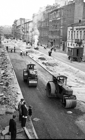 Реконструкция улиц Ленинграда. Улица Правды. 1946-1947