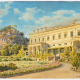 Л. Премацци. Дворец в.к. Константина Николаевича в Ореанде. Крым. 1860. Бумага, картон, акварель, карандаш, тушь, перо. Государственный музей истории Санкт-Петербурга