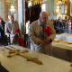 Члены Общественной палаты Санкт-Петербурга возлагают цветы к могиле Петра Великого в Петропавловском соборе