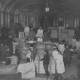 Склад вещей, предназначенных к отправке на фронт. Петроград. Июль 1915 года. Фотография