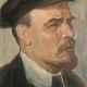 С. Я. Шлейфер. Портрет В. И. Ленина. 1924–1927. Холст на картоне, масло. ГМИ СПб.