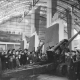 Посетители в зале Победы Музея обороны Ленинграда. 2 мая 1948 года. ЦГА КФФД