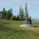 Памятник городничему Сарапула А.В.Дурову на горе Урал