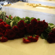 Церемония возложения цветов к могиле Петра Великого в Петропавловском соборе